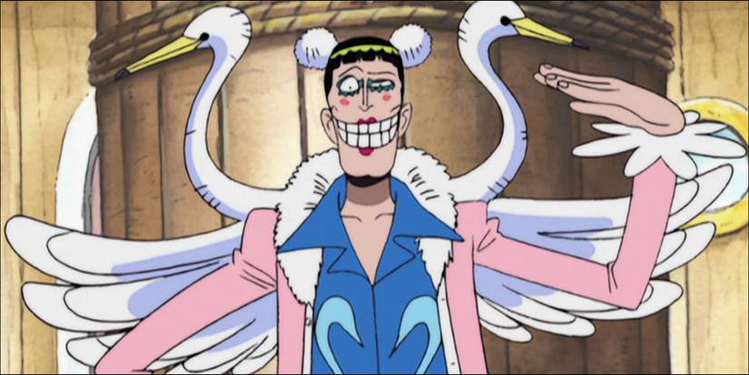 Bon Kurei souriant à bord du Vogue Merry dans One Piece