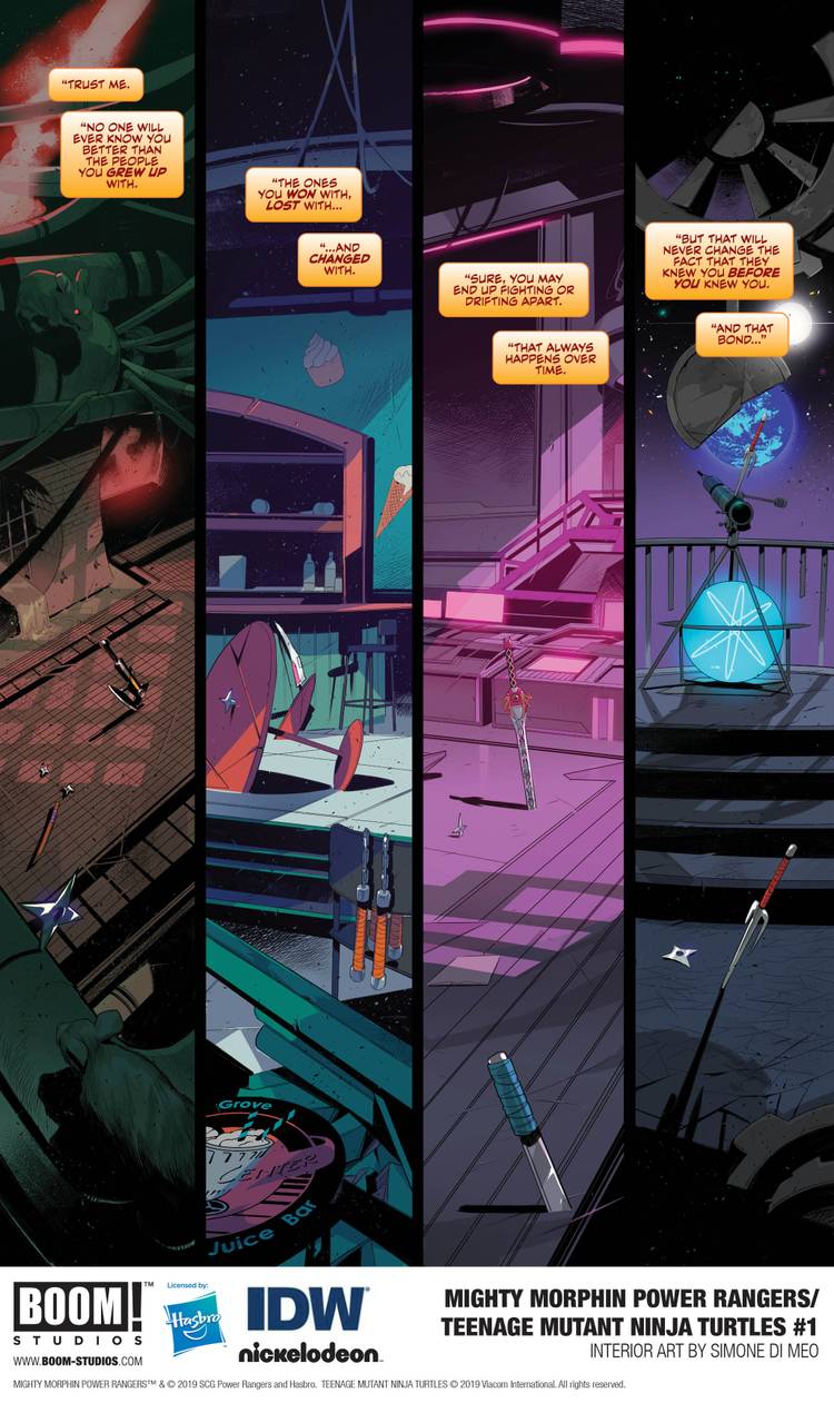 Mighty Morphin Power Rangers Meet TMNT in Crossover First Look