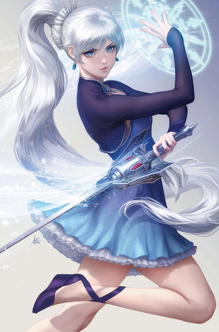 Artgerm Draws Weiss Schnee for RWBY #3 Variant Cover