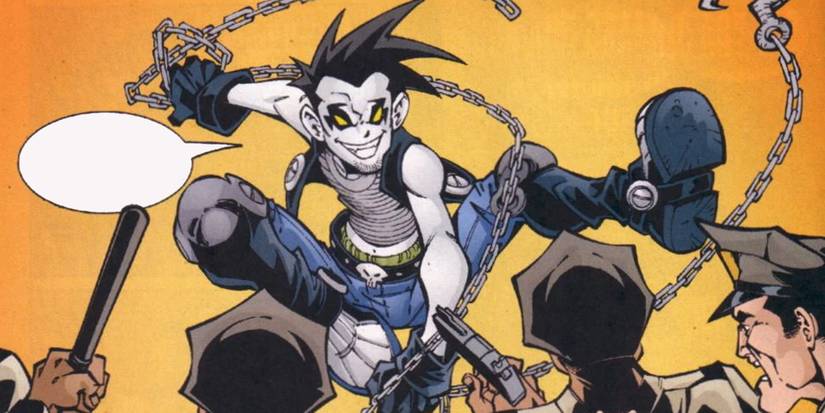 Slobo from Young Justice evades several armed officers.