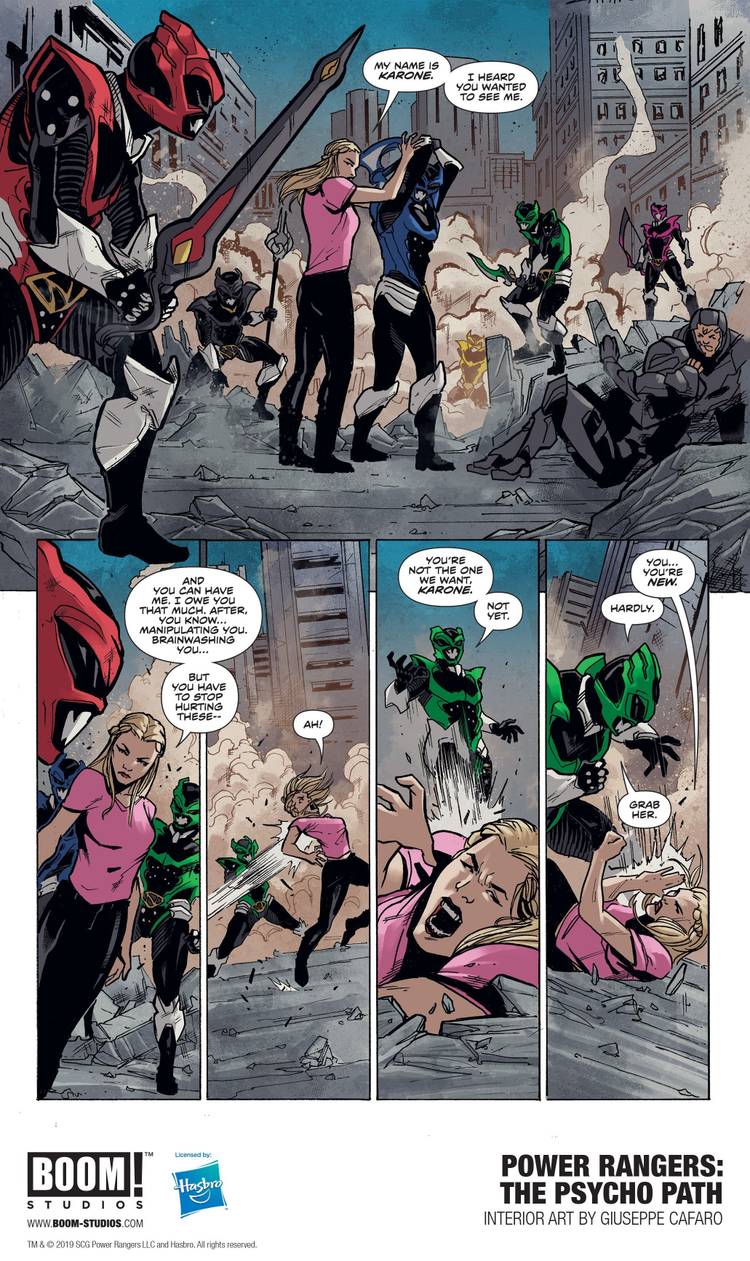 BOOM! Reveals First Look at Power Rangers: The Psycho Path