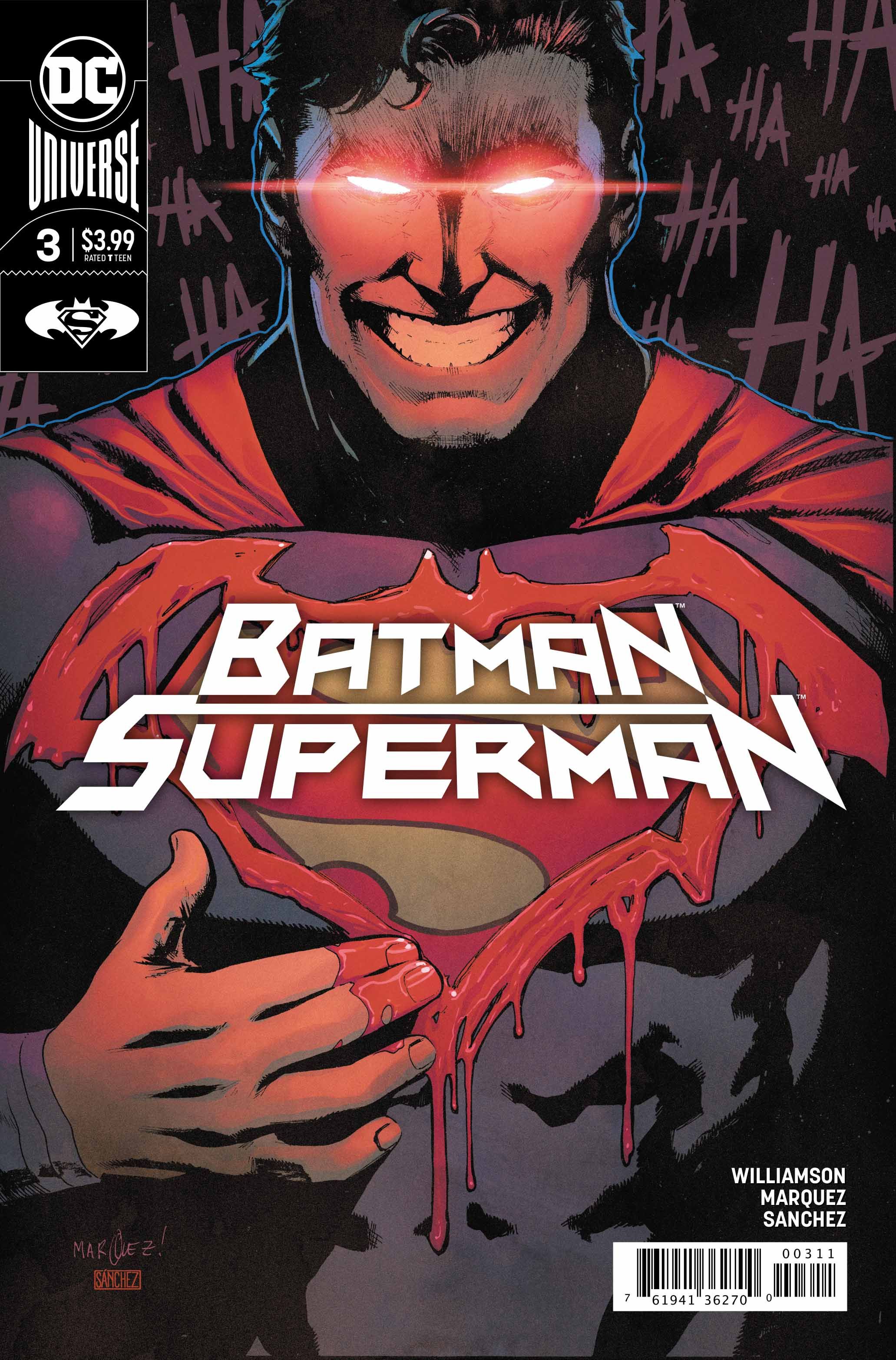 DC Comics Batman/Superman Batman che ride Justice League