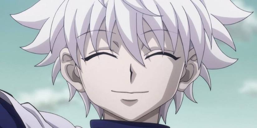  Killua Zoldyck smiling in Hunter X Hunter