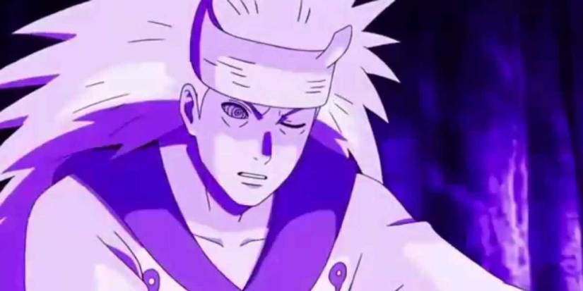 Madara uses the Rinnegan in Naruto