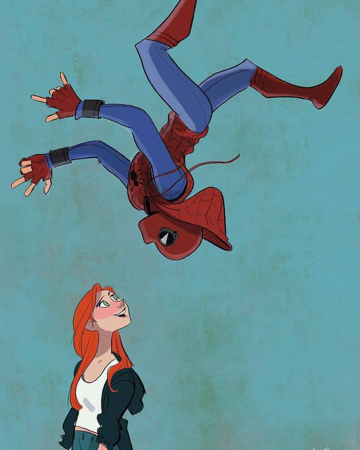 Spider Man 10 Adorable Pieces Of Mary Jane Fan Art Cbr