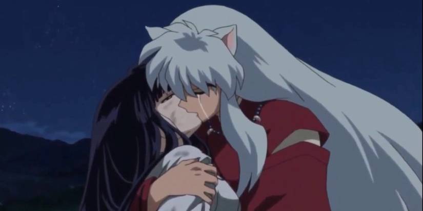Inuyasha kisses Kikyo