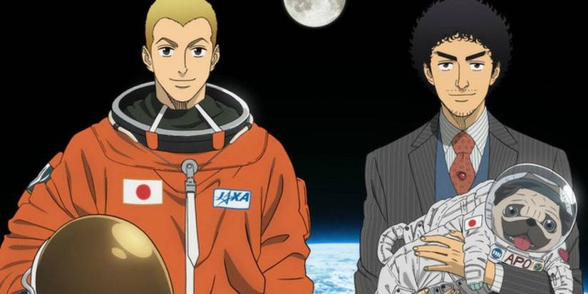Em Space Brothers, os dois irmãos se preparam para ir ao espaço.