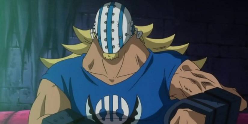 Killer sitting confidently in One Piece.