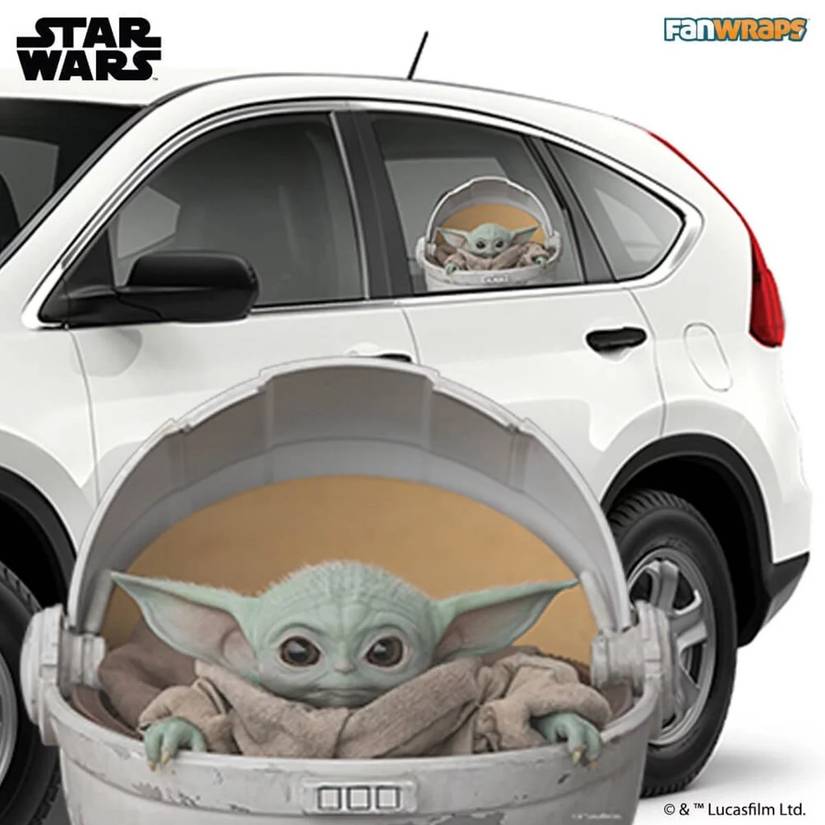 The Mandalorian: Baby Yoda Can Be Your Co-Pilot With This Car Window Decal