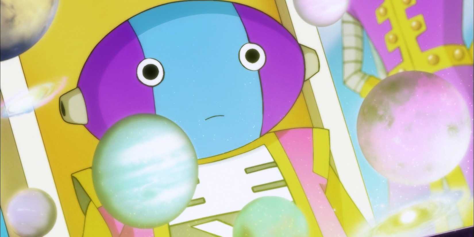 Zeno considers the erasure of the universe in a wandering way in Dragon Ball Super.