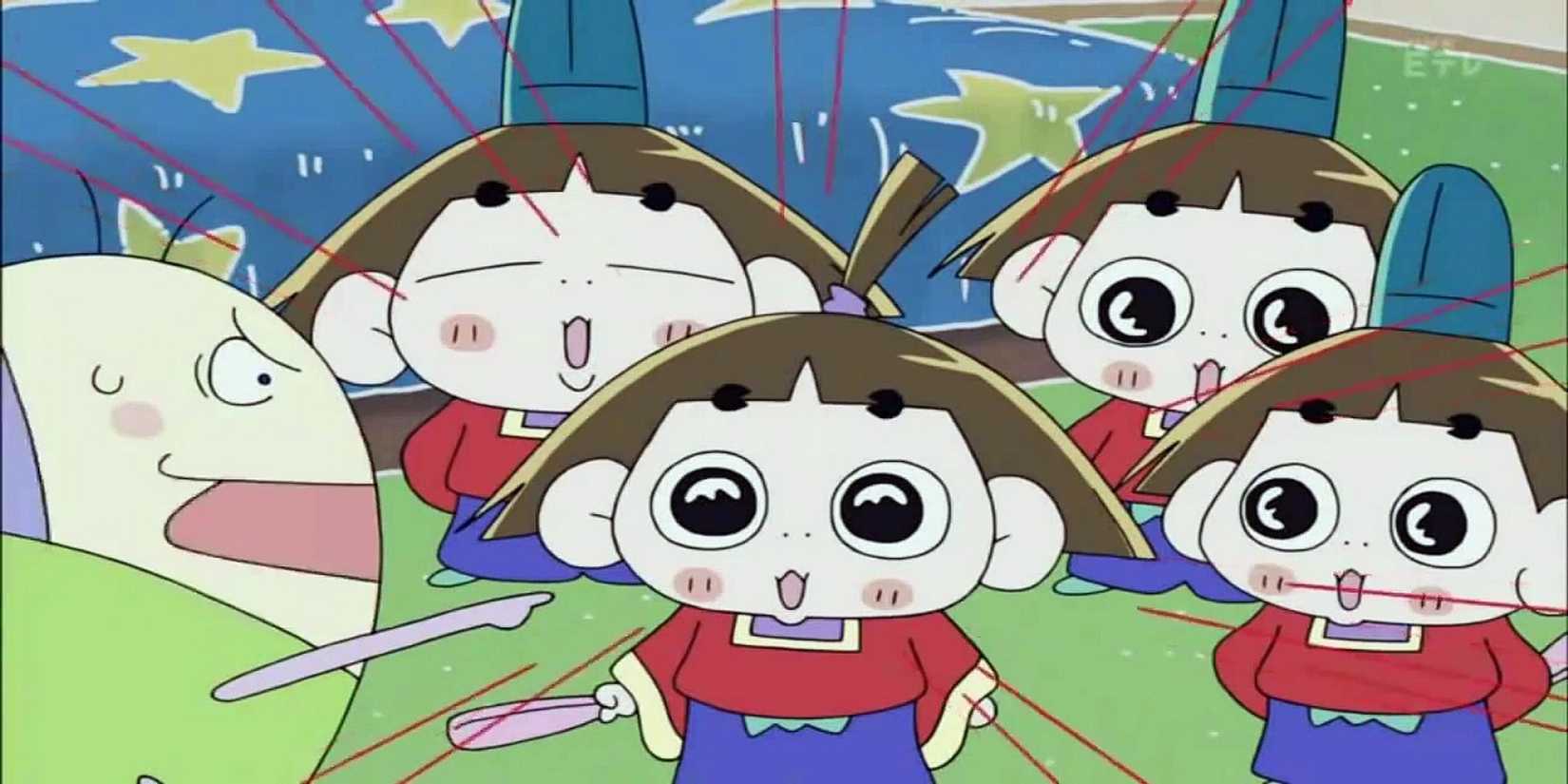 Ojarumaru et d'autres extraterrestres reçoivent une réprimande