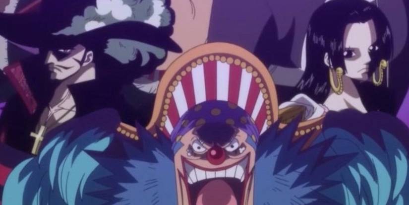 Mihawk, Buggy and Boa Hancock in One Piece