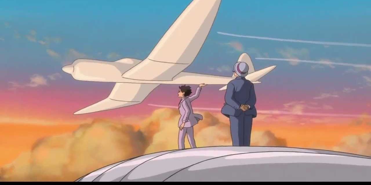Jiro admires planes in The Wind Rises
