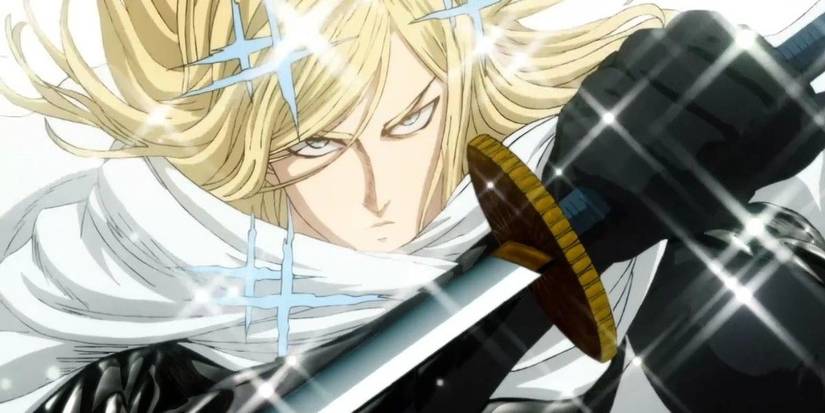 Flashy Flashy wields his sword in One Punch Man