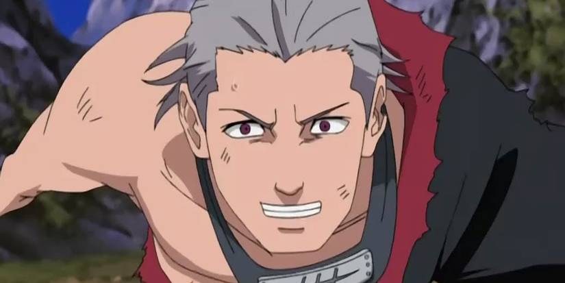 HIdan of the Akatsuki Charging To Attack in Naruto: Shippuden