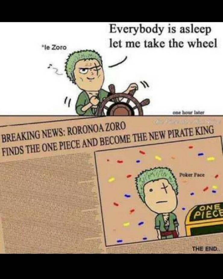 One Piece 10 Roronoa Zoro Memes Only True Fans Will Understand One Piece 10 Roronoa Zoro Memes Only True Fans Will Understand
