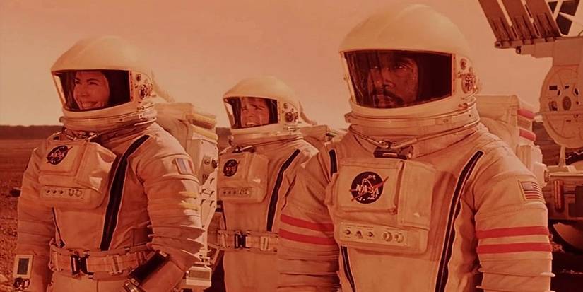 The crew on the surface of Mars in Mission to Mars