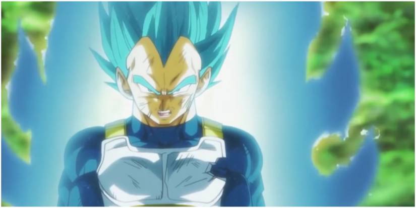 Vegeta in his Super Saiyan Blue