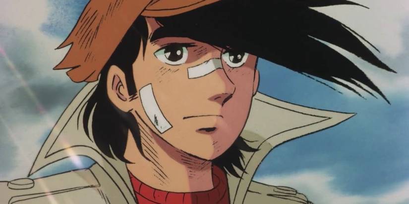 Joe Yabuki donne un regard mélancolique dans Ashita No Joe.