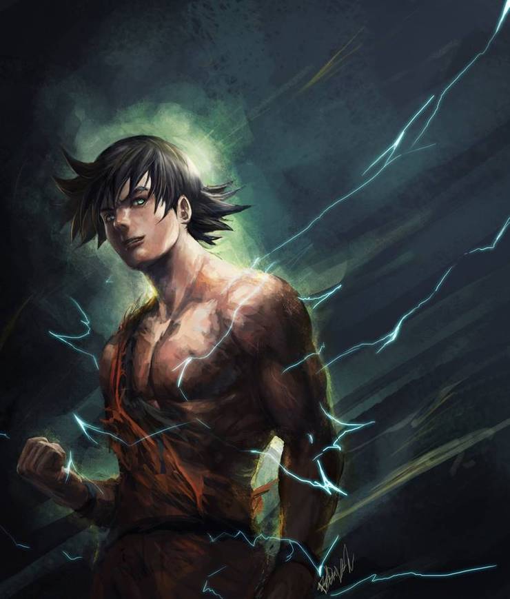 Top 10 Wicked Cool Goku Fan Art. 11 Goku by R SRaven