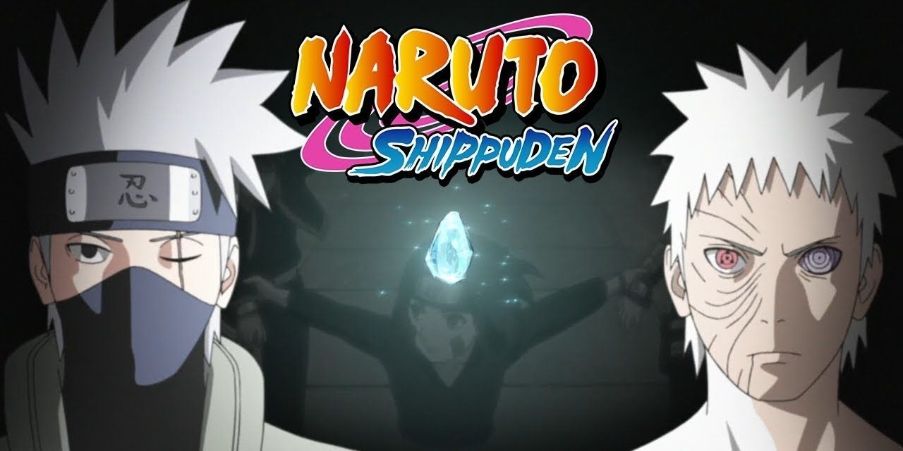 Naruto Shippuden Opening 18 showing Kakashi and Obito