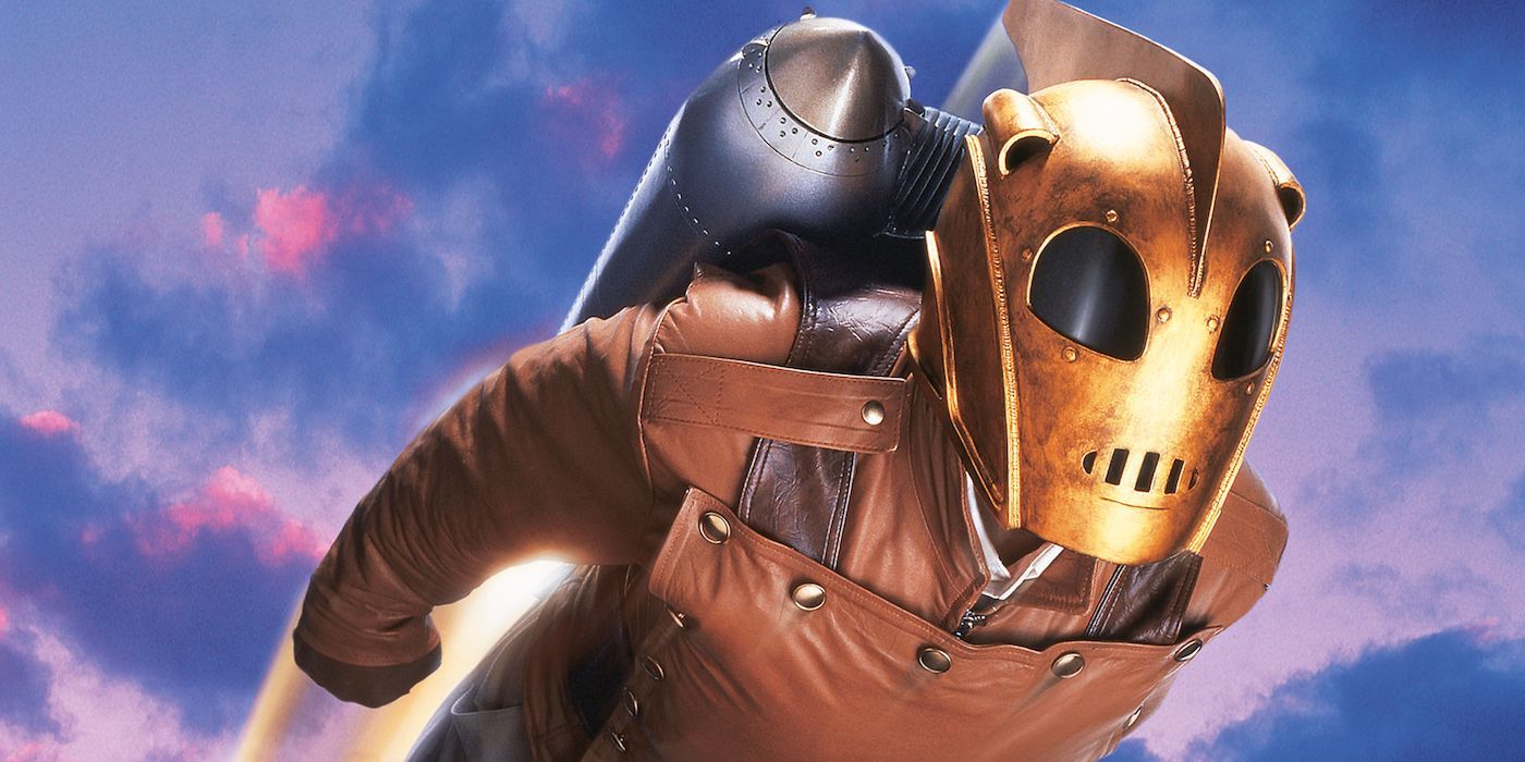 The Rocketeer using his jetpack