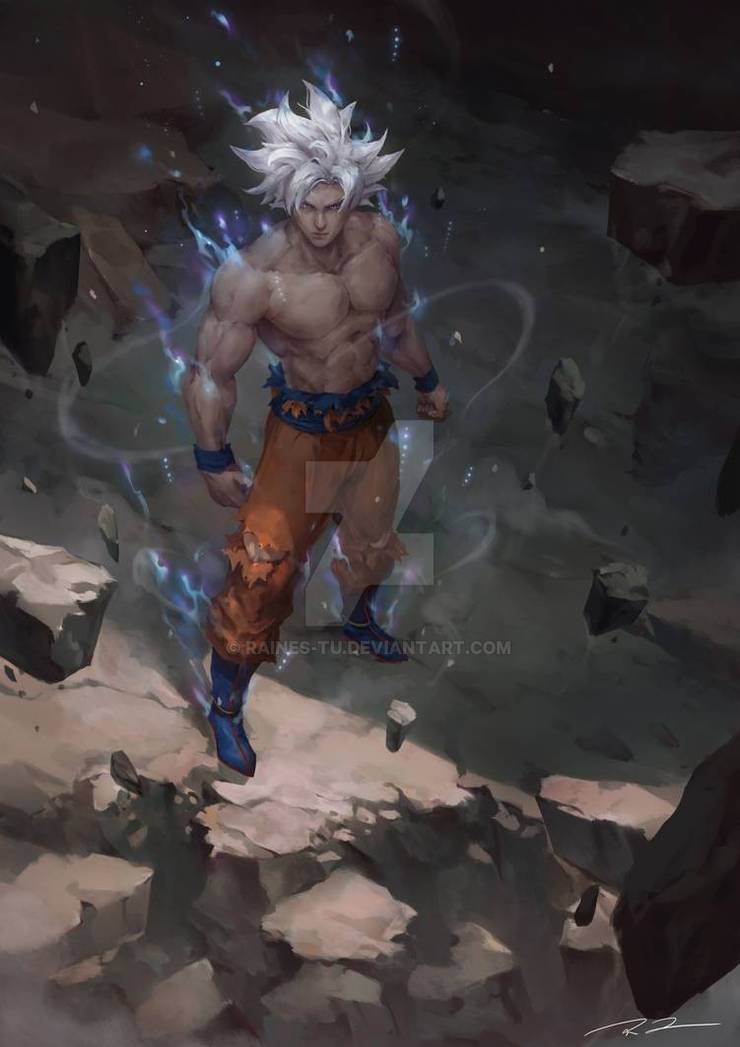 Top 10 Wicked Cool Goku Fan Art. 20 Ultra Instinct Goku by Raines Tu