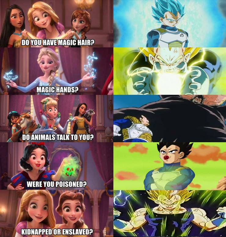 Dragon Ball 10 Pictures Of Vegeta Reimagined As A Disney Character