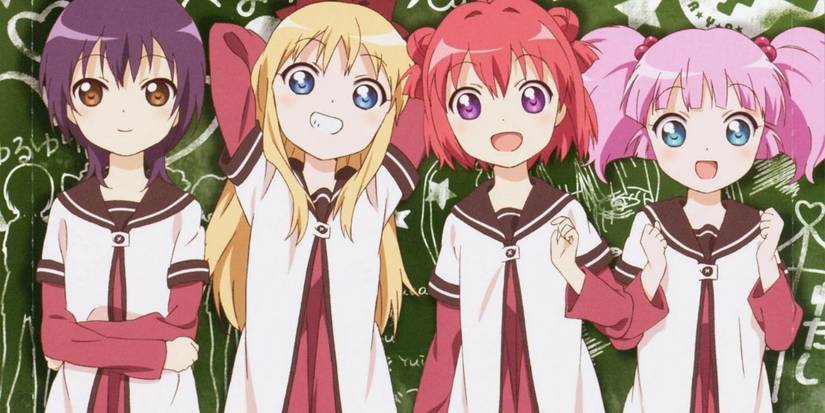 YuruYuri cast smiling