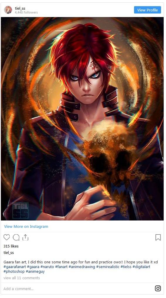 naruto 10 gaara fan art pieces to