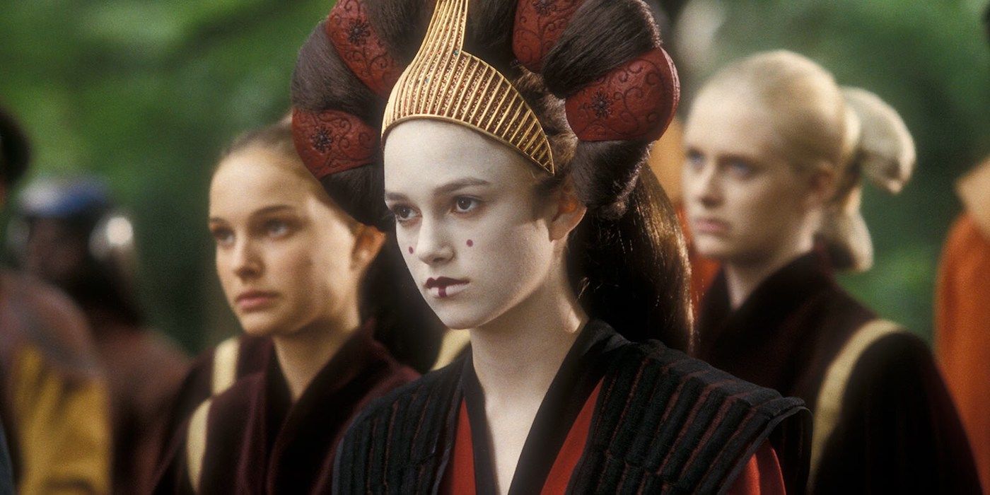 Sabe e Padmé em Star Wars A Ameaça Fantasma