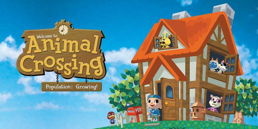Promotional art for GameCube's Animal Crossing