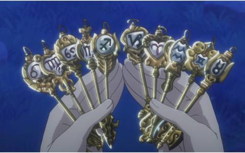 Fairy Tail Lucy S 10 Golden Celestial Keys Cbr