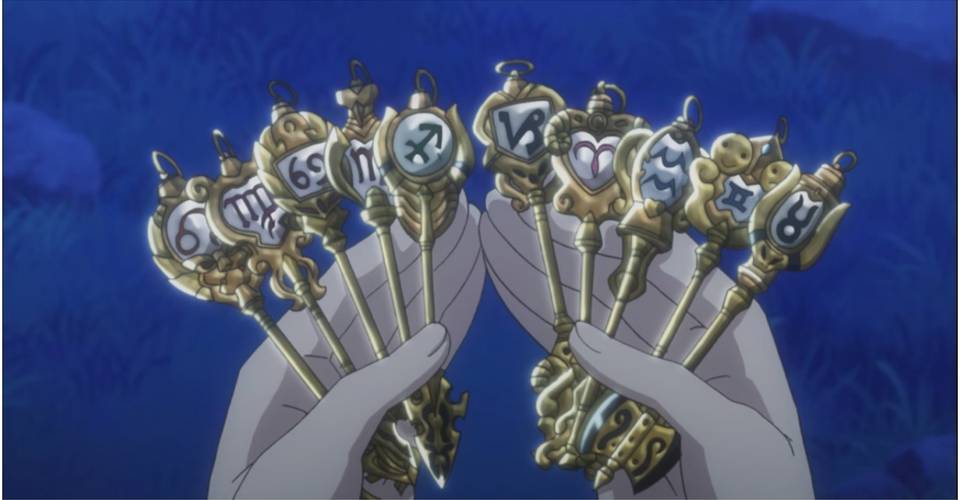 Fairy Tail Lucy S 10 Golden Celestial Keys Cbr