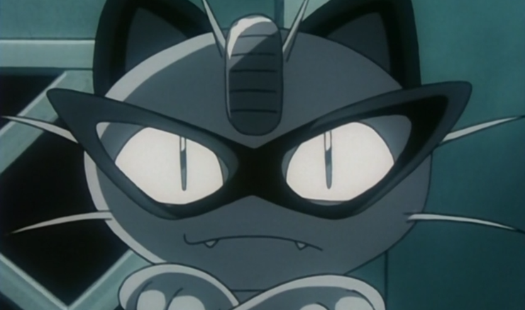 zwarte Arachnid Meowth in Pokemon