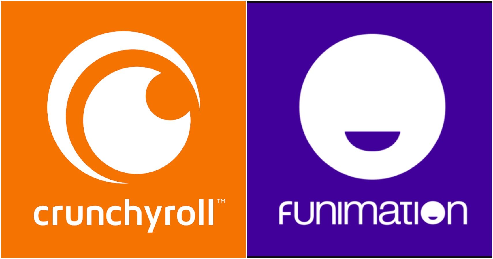 Crunchyroll and Funimation logos.