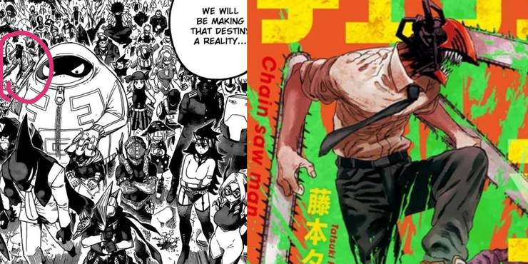 My Hero Academia Manga Features A Cameo From Chainsaw Man Cbr