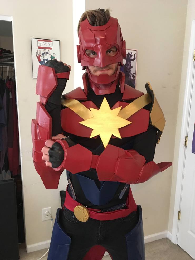 Top 10 Male Captain Marvel Cosplay, Ranked.. 17 Captain Marvel GBent AnthonyPartenti