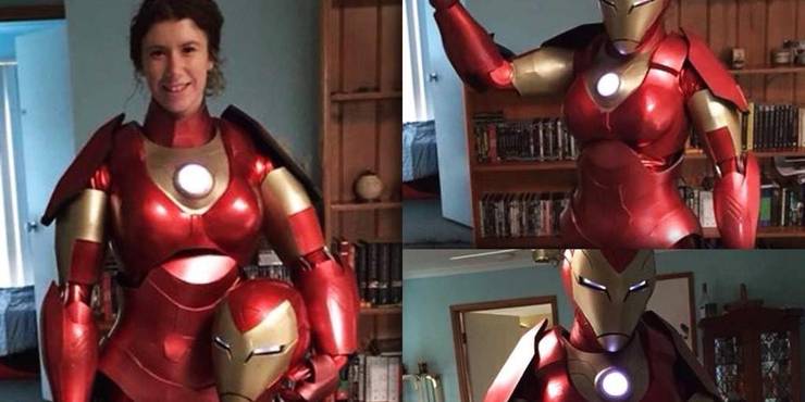 Top 10 Best Female Iron-Man Cosplay. 13 Genderbend Iron Man by Stacey Clough Cropped