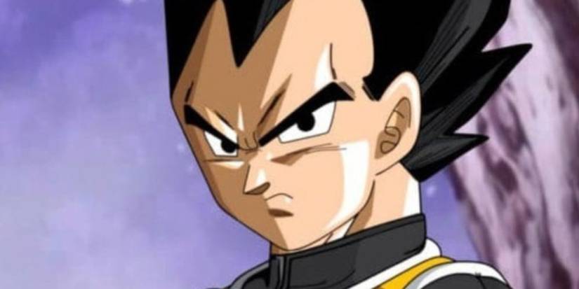 Vegeta scowling in Dragon Ball Super