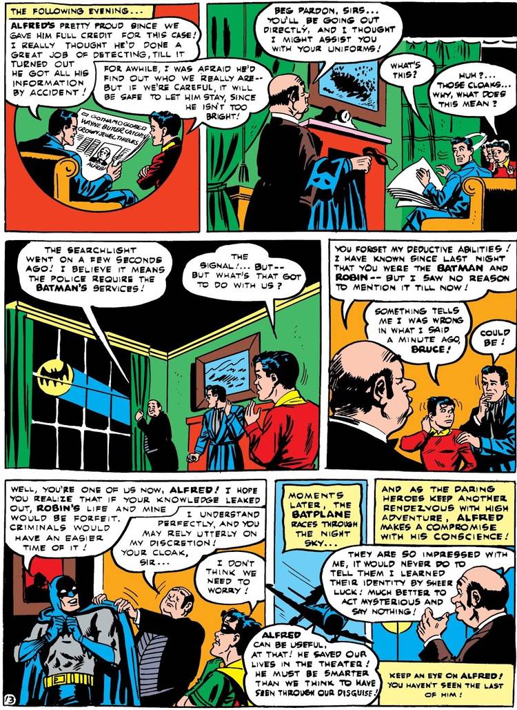 When Did Batman and Robin First Have to Skip Out On One of Alfred's Meals?