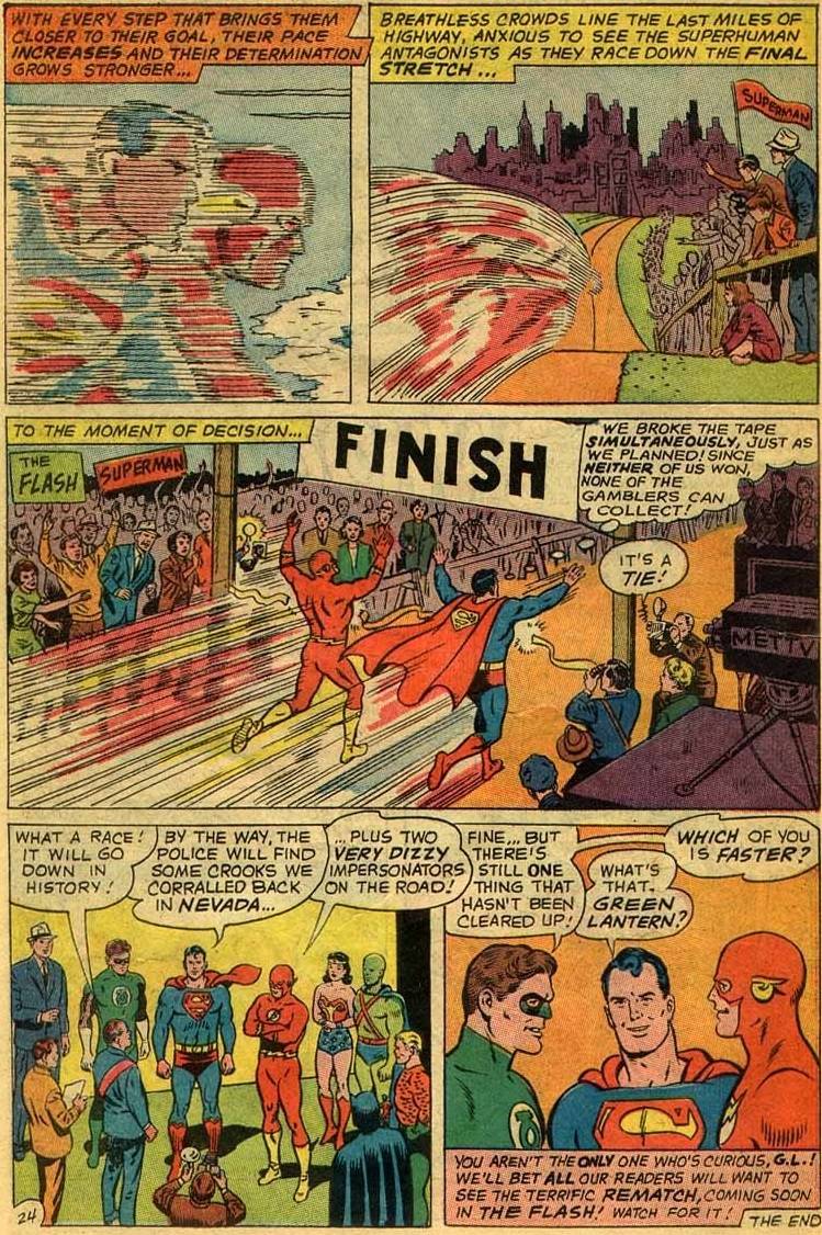 We Finally Get A Winner in the Superman/Flash Races