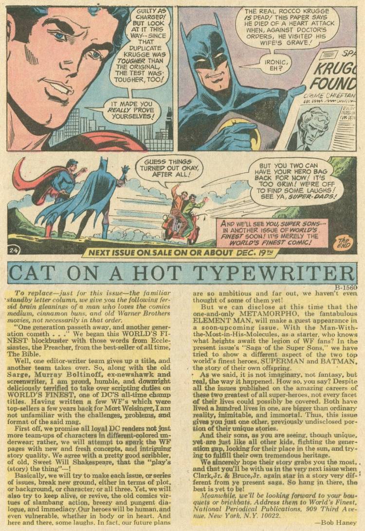 When Batman Suddenly Wasn't One of the World's Finest Anymore