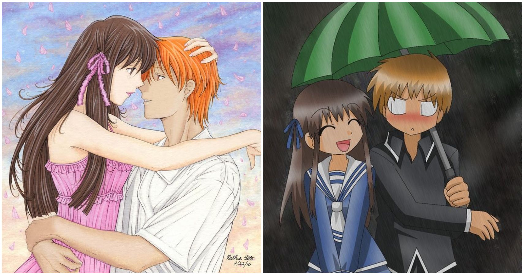Fruit Basket Anime Kyo And Tohru Kiss