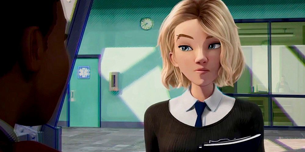 gwen stacy into the spider verse