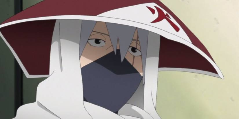 Kakashi as Hokage in Naruto.