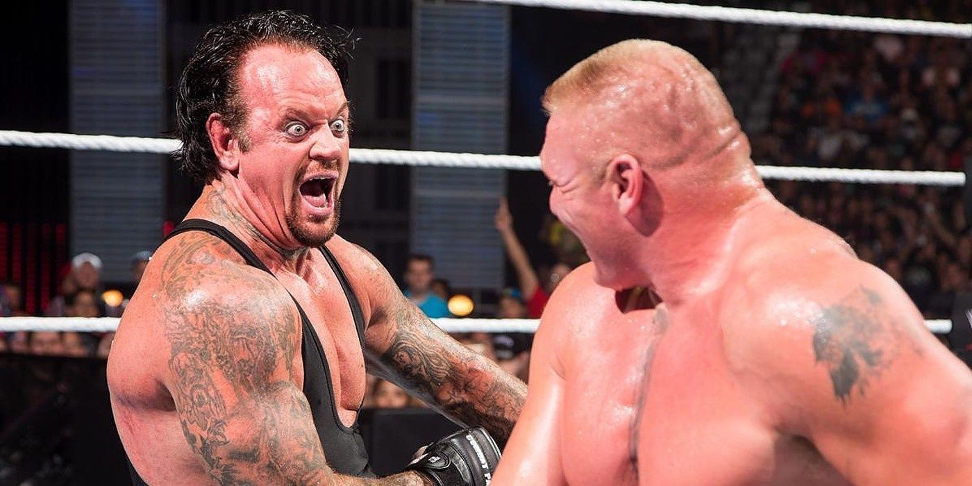WWE: Undertaker Explains His Meme-Worthy Laugh at Brock Lesnar, image size:1400x700