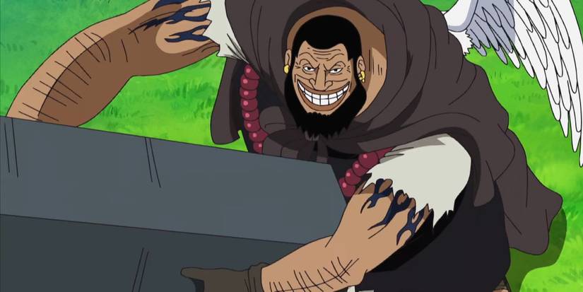 Urouge se prépare à combattre l'amiral Kizaru avec un sourire dans One Piece.