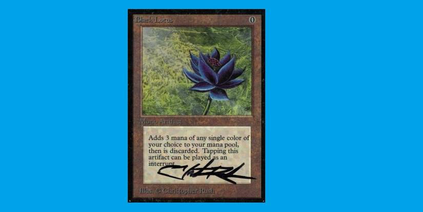magic the gathering mtg black lotus card Black Lotus - Christopher Rush