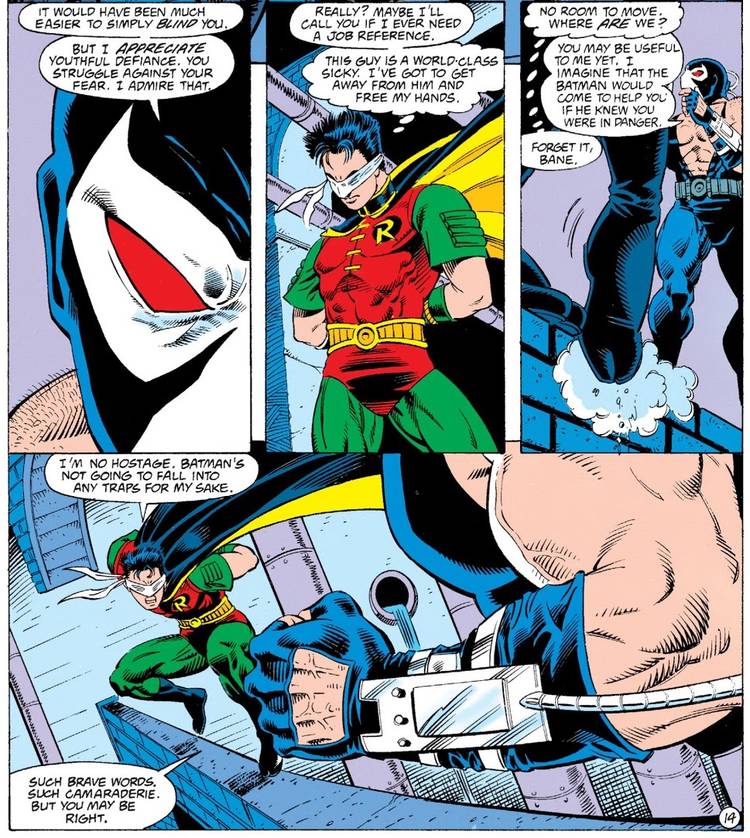 Robin Is Stuck in the Middle of Bane and Killer Croc as Knightfall ...